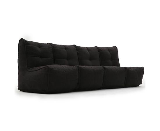 Бескаркасный модульный диван Mod4 Quad Couch™ - Black Sapphire (черный), Цвет: Black Sapphire, Категория ткани: Sofa Weave, изображение 2