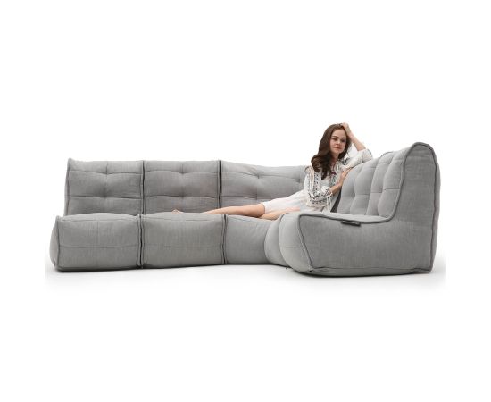 Модульный четырехместный диван Mod4 L Sofa™ - Keystone Grey (светло-серый), Цвет: Keystone Grey, Категория ткани: Sofa Weave, изображение 3