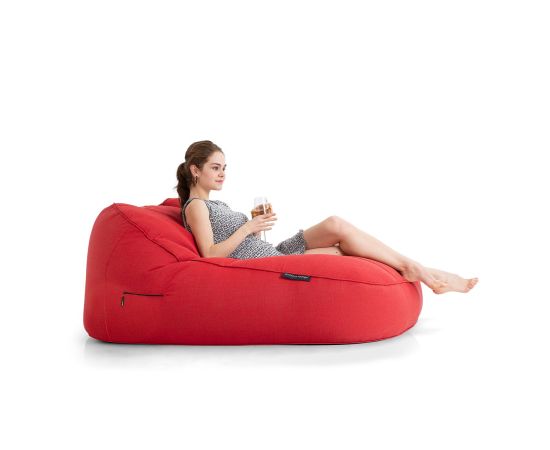 Шезлонг для двоих Satellite Twin Sofa™ - Crimson Vibe (красный) - Sunbrella, Цвет: Crimson Vibe, Категория ткани: Elements, изображение 3