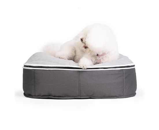 Лежак для собак Pet Lounge - Размер Small (60см) - ThermoQuilt (Premium), Цвет лежака: ThermoQuilt Grey, Размер лежака: S (60см), изображение 4