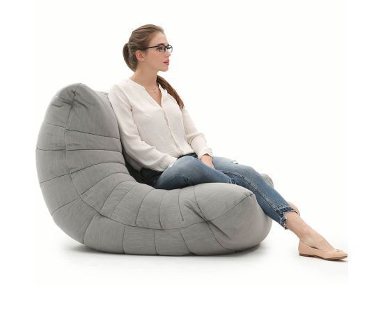 Бескаркасное анатомическое кресло Acoustic Sofa™ - Keystone Grey (светло-серый), Цвет: Keystone Grey, Категория ткани: Sofa Weave, изображение 5