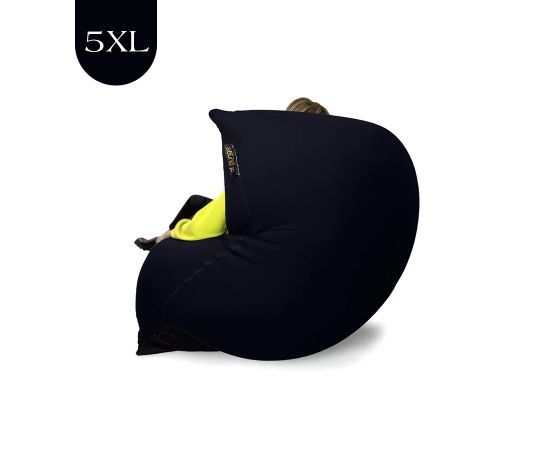 Бескаркасное кресло-мешок SNUGG™- Ballistic Black (черный), Цвет: Ballistic Black, Категория ткани: Спандекс, изображение 6