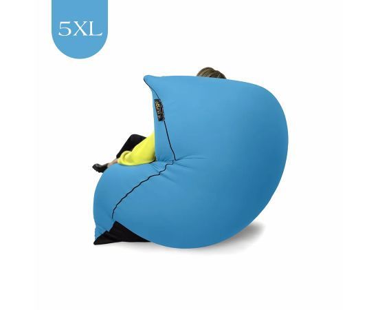 Бескаркасное кресло-мешок SNUGG™ - Blue Lagoon (голубой), Цвет: Blue Lagoon, Категория ткани: Спандекс, изображение 5