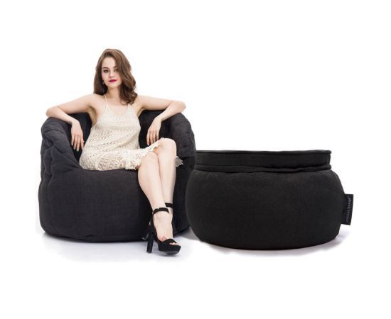 Butterfly Chaise - Black Sapphire (Sofa Weave), Цвет: Black Sapphire, Категория ткани: Sofa Weave, изображение 4