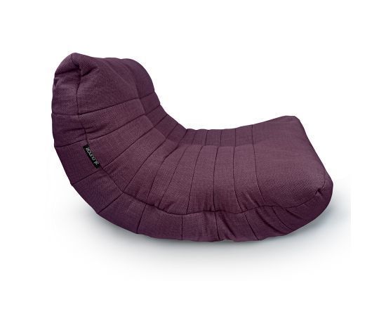 Бескаркасное анатомическое кресло Acoustic Sofa™ - Aubergine Dream (баклажанная рогожка), Цвет: Aubergine Dream, Категория ткани: Рогожка, изображение 4