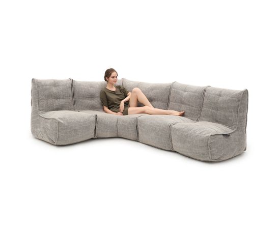 Модульный четырехместный диван Mod4 L Sofa™ - Eco Weave (бежевый), Цвет: Eco Weave, Категория ткани: Sofa Weave, изображение 3