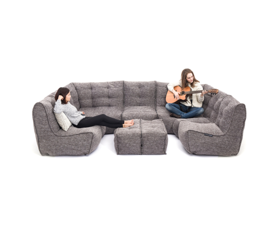 Модульный диван для домашнего кинотеатра Mod6 Lounge Max™ - Luscious Grey (серый), Цвет: Luscious Grey, Категория ткани: Sofa Weave, изображение 3 от производителя ambient lounge Модульный диван для домашнего кинотеатра Mod6 Lounge Max™ - Luscious Grey (серый), Цвет: Luscious Grey, Категория ткани: Sofa Weave, изображение 3
