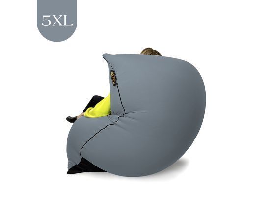 Бескаркасное кресло-мешок SNUGG™ - Moon Grey (серый), Цвет: Moon Grey, Категория ткани: Спандекс, изображение 7