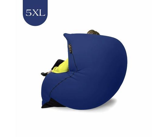 Бескаркасное кресло-мешок SNUGG™ - Navy Sky (темно-синий), Цвет: Navy Sky, Категория ткани: Спандекс, изображение 6