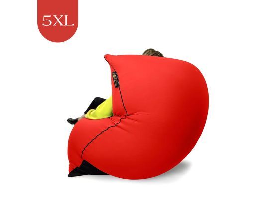 Бескаркасное кресло-мешок SNUGG™- Roulette Red (красный), Цвет: Roulette Red, Категория ткани: Спандекс, изображение 6