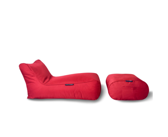 Комплект бескаркасной мебели для улицы Studio Chaise - Toro Red (красный), Цвет: Toro Red, Категория ткани: Оксфорд, изображение 2