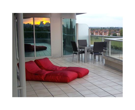 Кресло-шезлонг для улицы Conversion Lounger™ - Toro Red (красный), Цвет: Toro Red, Категория ткани: Оксфорд, изображение 3