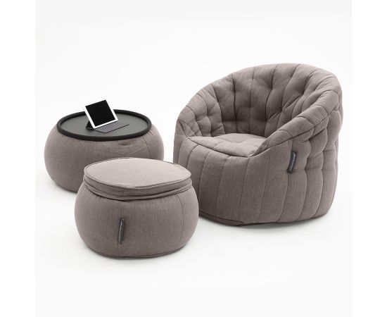 Комплект бескаркасной мебели Contempo Package - Hot Chocolate (коричневый), Цвет: Hot Chocolate, Категория ткани: Шенилл, изображение 4