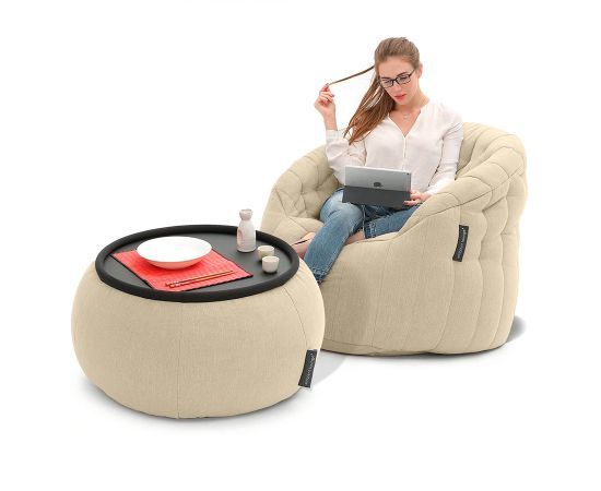 Комплект бескаркасной мебели Cove Package - Blue Jazz (синий), Цвет: Eco Weave, Категория ткани: Шенилл, изображение 8