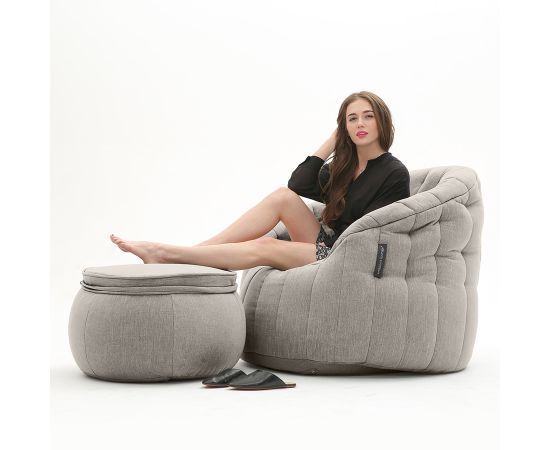 Butterfly Chaise - Keystone Grey (Шенилл), Цвет: Keystone Grey, Категория ткани: Шенилл, изображение 3