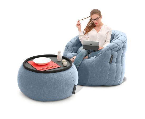 Комплект бескаркасной мебели Cove Package - Blue Jazz (синий), Цвет: Blue Jazz, Категория ткани: Шенилл, изображение 3