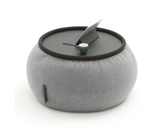 Бескаркасный стол-пуф Versa Table™ - Luscious Grey (серый), Цвет: Luscious Grey, Категория ткани: Шенилл, изображение 7