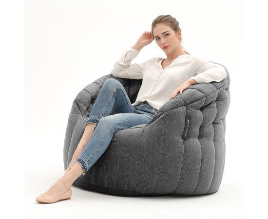 Дизайнерское кресло Butterfly Sofa™ - Black Sapphire (черный), Цвет: Black Sapphire, Категория ткани: Шенилл, изображение 5