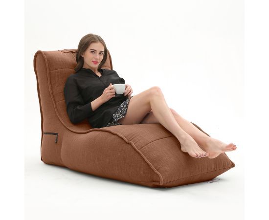 Бескаркасное лаунж кресло для домашнего кинотеатра Avatar Sofa™ - Black Sapphire (черный), Цвет: Terra Cocta, Категория ткани: Шенилл, изображение 7