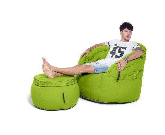 Комплект уличной мягкой мебели Butterfly Chaise - Limespa (зеленый), Цвет: Limespa, Категория ткани: Оксфорд, изображение 3