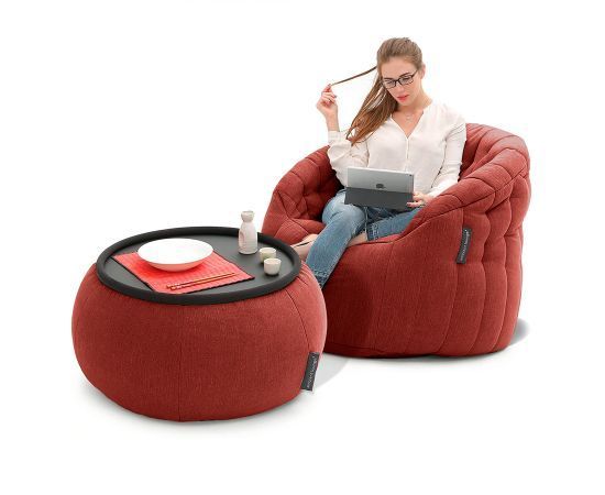 Комплект бескаркасной мебели Cove Package - Blue Jazz (синий), Цвет: Wildberry Deluxe, Категория ткани: Шенилл, изображение 2