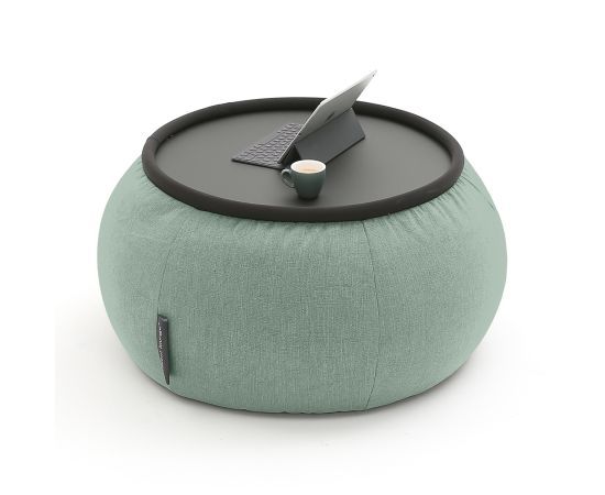 Бескаркасный стол-пуф Versa Table™ - Aubergine Dream (баклажанный), Цвет: Pepper Mint, Категория ткани: Шенилл, изображение 7