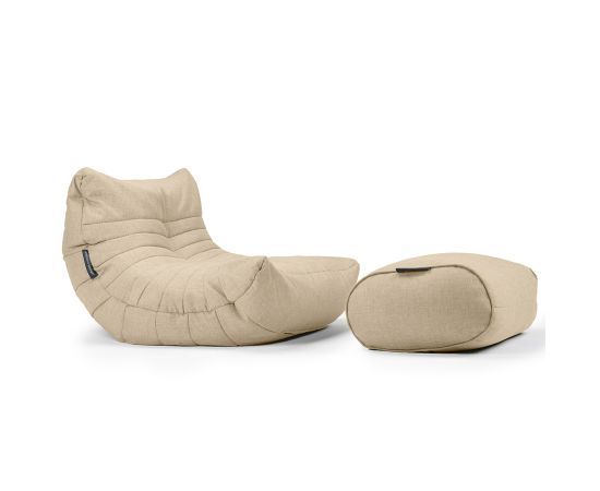 Комплект бескаркасной мебели Acoustic Lounge - Eco Weave (бежевый), Цвет: Eco Weave, Категория ткани: Шенилл, изображение 8