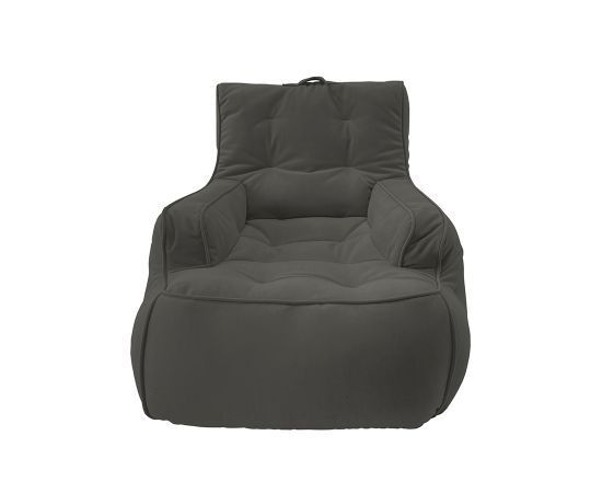 Бескаркасное кресло Tranquility Armchair™ - Black Sapphire (серо-черное), Цвет: Black Sapphire, Категория ткани: Велюр, изображение 6