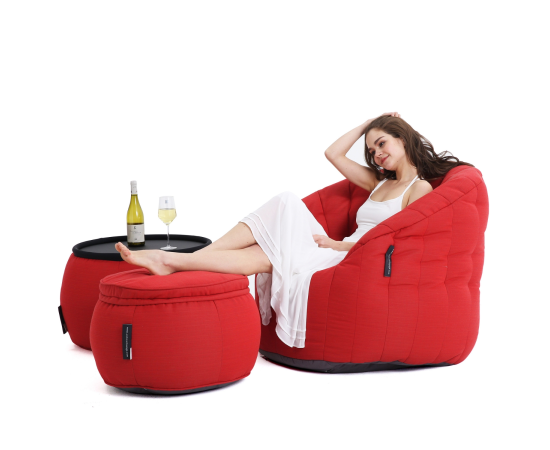 Комплект мягкой садовой мебели Contempo Package - Crimson Vibe (красный) - Оксфорд, Цвет: Crimson Vibe, Категория ткани: Оксфорд, изображение 5