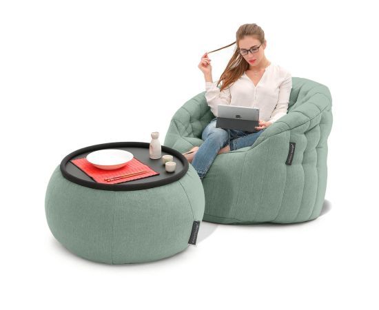 Комплект бескаркасной мебели Cove Package - Black Sapphire (черный), Цвет: Pepper Mint, Категория ткани: Шенилл, изображение 6