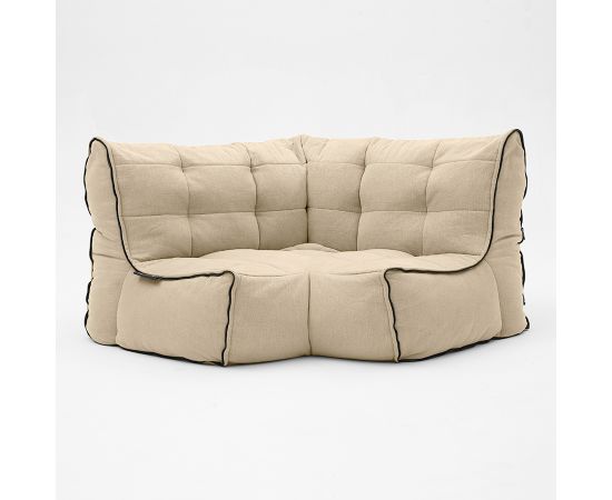 Соединящий угловой модуль Twin Modular Corner™ - Keystone Grey (светло-серый), Цвет: Eco Weave, Категория ткани: Шенилл, изображение 6