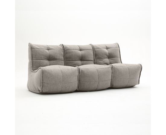 Бескаркасный модульный диван для троих Mod3 Movie Couch™ - Keystone Grey (светло-серый), Цвет: Keystone Grey, Категория ткани: Шенилл, изображение 7