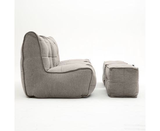 Бескаркасный модульный диван Mod4 Quad Couch™ - Keystone Grey (светло-серый), Цвет: Keystone Grey, Категория ткани: Шенилл, изображение 5
