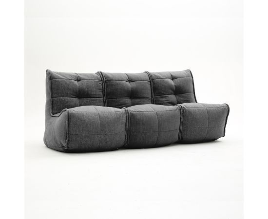 Бескаркасный модульный диван для троих Mod3 Movie Couch™ - Keystone Grey (светло-серый), Цвет: Black Sapphire, Категория ткани: Шенилл, изображение 7