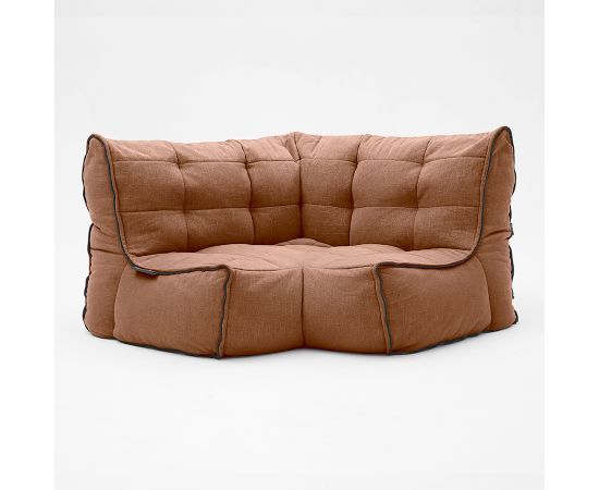 Соединящий угловой модуль Twin Modular Corner™ - Keystone Grey (светло-серый), Цвет: Terra Cocta, Категория ткани: Шенилл, изображение 6