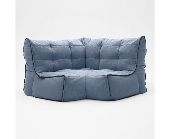 Соединящий угловой модуль Twin Modular Corner™ - Keystone Grey (светло-серый), Цвет: Blue Jazz, Категория ткани: Шенилл, изображение 6