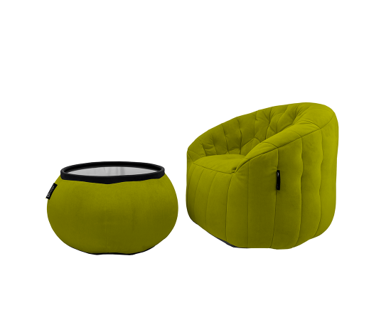 Комплект бескаркасной мебели Cove Package - Lime Citrus (светло-зеленый велюр), Цвет: Lime Citrus, Категория ткани: Велюр, изображение 5