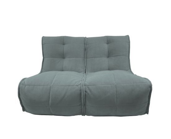 Бескаркасный двухместный диван Twin Couch™ - Keystone Grey (светло-серый), Цвет: Keystone Grey, Категория ткани: Велюр, изображение 10