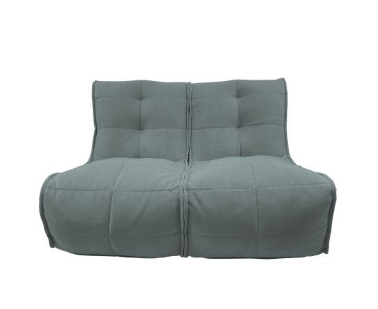 Бескаркасный двухместный диван Twin Couch™ - Keystone Grey (светло-серый), Цвет: Keystone Grey, Категория ткани: Велюр, изображение 11