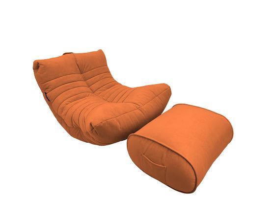 Комплект бескаркасной мебели Acoustic Lounge - Terra Cocta (терракотовый велюр), Цвет: Terra Cocta, Категория ткани: Велюр, изображение 6