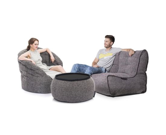 Комплект бескаркасной мебели Maison Package - Keystone Grey (светло-серый), Цвет: Luscious Grey, Категория ткани: Sofa Weave, изображение 2