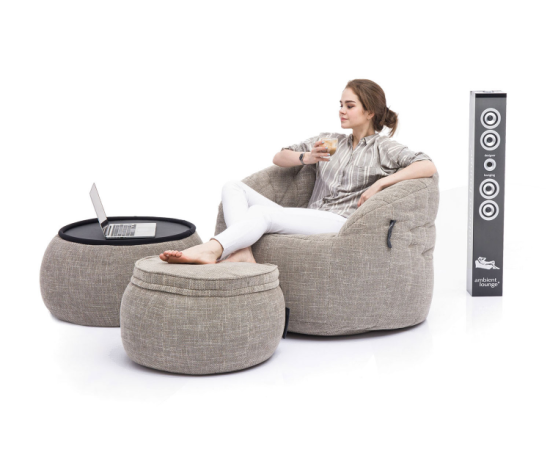 Комплект бескаркасной мебели Butterfly Chaise - Lime Citrus (светло-зеленый велюр), Цвет: Lime Citrus, Категория ткани: Велюр, изображение 4