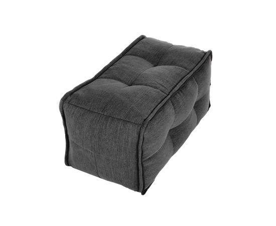 Модульная половинка оттоманки Twin Ottoman Middle Link - Black Sapphire (черный), Цвет: Black Sapphire, Категория ткани: Шенилл, изображение 3