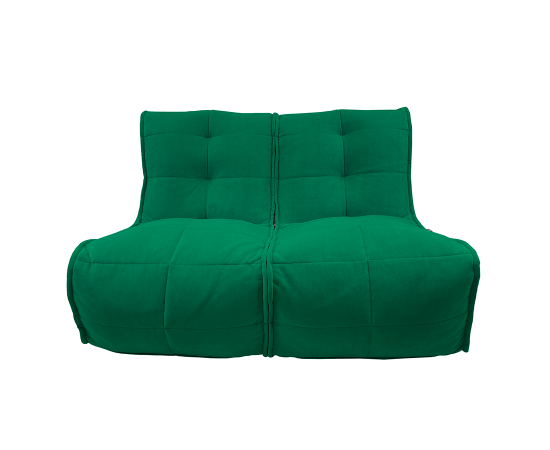 Бескаркасный двухместный диван Twin Couch™ - Forest Green(зеленый), Цвет: Forest Green, Категория ткани: Велюр, изображение 8