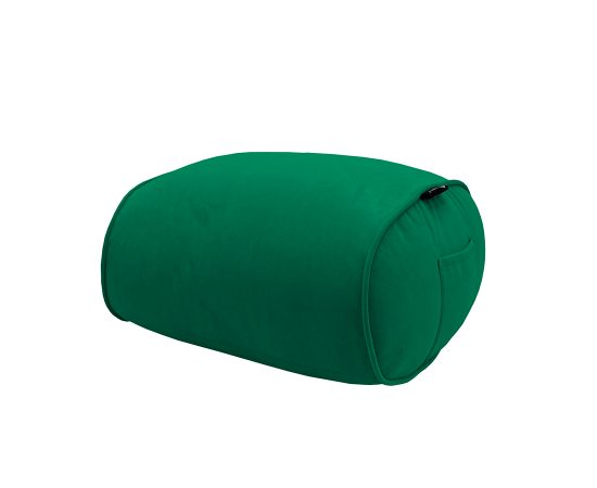 Мягкая подставка под ноги Ottoman™ - Black Sapphire (черная рогожка), Цвет: Forest Green, Категория ткани: Велюр, изображение 4