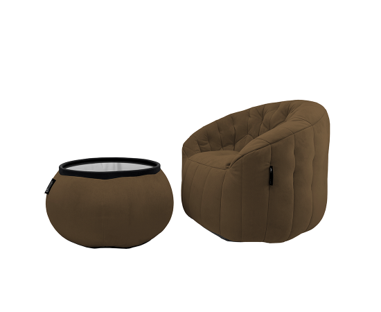 Комплект бескаркасной мебели Cove Package - Hot Chocolate (шоколадный велюр), Цвет: Hot Chocolate, Категория ткани: Велюр, изображение 4