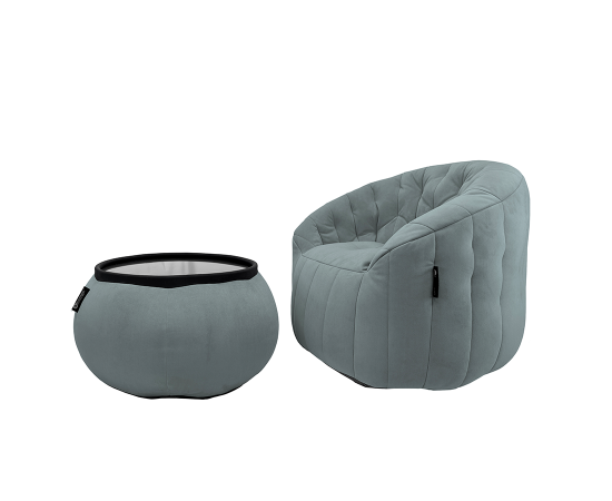 Комплект бескаркасной мебели Cove Package - Keystone Grey (светло-серый велюр), Цвет: Keystone Grey, Категория ткани: Велюр, изображение 5