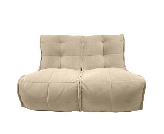 Бескаркасный двухместный диван Twin Couch™ - Eco Weave (бежевый), Цвет: Eco Weave, Категория ткани: Велюр, изображение 8