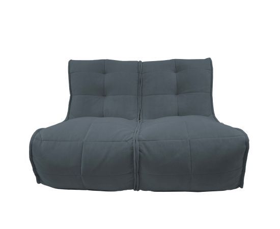 Бескаркасный двухместный диван Twin Couch™ - Luscious Grey (серый), Цвет: Luscious Grey, Категория ткани: Велюр, изображение 11