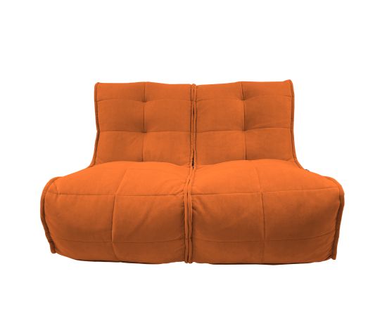 Бескаркасный двухместный диван Twin Couch™ - Terra Cocta (терракотовый велюр), Цвет: Terra Cocta, Категория ткани: Велюр, изображение 11